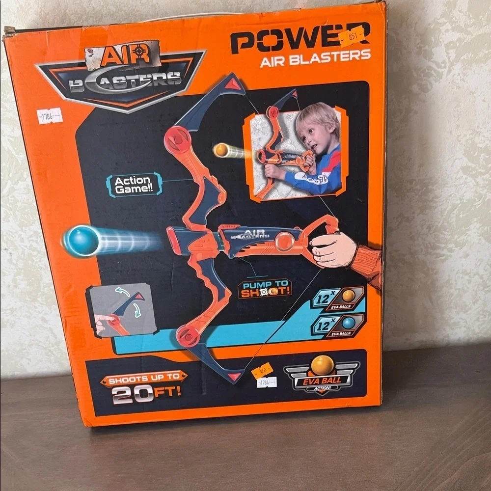 Power Air Blasters Toy - Orange and Blue